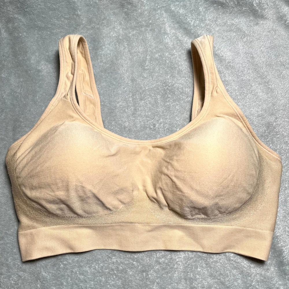 Underoutfit Bra Comfort Shaping Bra Sand Beige Wireless Large Style 457